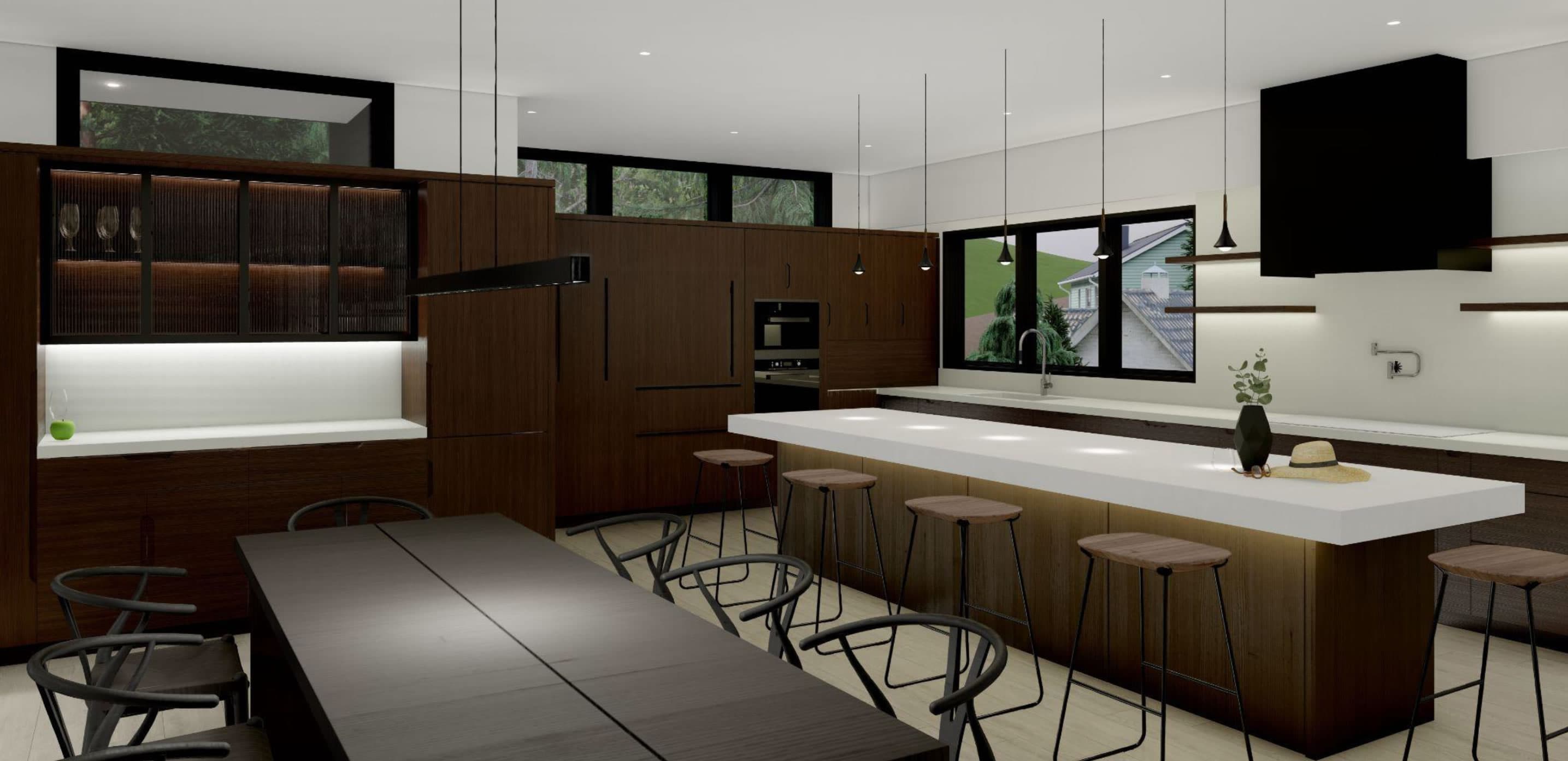 Finished interior design